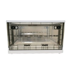 강아지산소방 투명 기침 반려견 펫 가정용 개, D. 그레이 28L 4마리 이하 반려동물에 적합, 1개