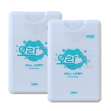 오랄톡톡 마우스 스프레이 2개 휴대용 구취제거 카드형, 2세트, 18ml