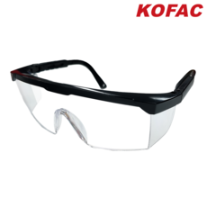 [KOFAC] 투명 길이조절 가능 고글 안전 보호구 작업용 보호안경, 1개