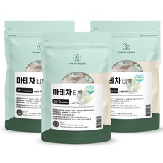 마테차 티백 마테잎 100프로 태양의 음료 마태차 폴리페놀 철분 허브차 생분해티백 해썹 아르헨티나산, 3개, 50개입