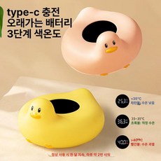 조이풀 온도게 욕조 물온도계 신생아 탕온도계 디지털 온도 측정기, 리틀옐로덕+리틀핑크덕