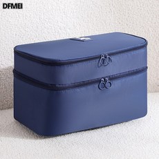 DFMEI 內衣內褲襪子三合一收納袋收納包旅行出差宿舍便攜防塵文胸整理袋, 1個, 藏青色