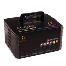 미니플 크리에이티브 아크릴 마카펜 세트, 1세트, 48색