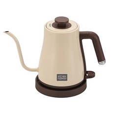 남양 키친플라워 뉴트로 전기드립 주전자 1.2L, 전기포트 커피포트 티포트 티메이커 전기 주전자 1.2L