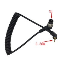 원격 셔터 릴리스 케이블 연결 코드 캐논 니콘 펜탁스용 C1 S2 2.5mm, [03] 2.5mm-N1, 1개