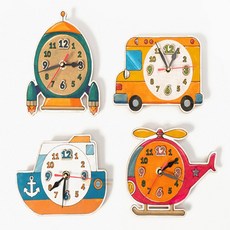 추천마켓1000 시계만들기 버스 10개입 유치원전시회준비