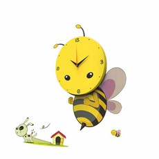 디자인 북유럽 꿀벌 똥침 벽시계 (거실 인테리어)