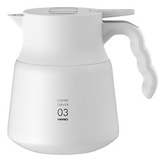 HARIO V60不鏽鋼保溫壺, 白色, 800ml, 1個