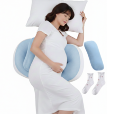 설봉이네상점 꿀잠 임산부 바디필로우, 블루