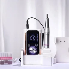 무선 네일 드릴 전문가용 충전식 전동 네일 파일 아크릴 젤 광택 및 제거, 상세설명참조