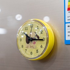 욕실시계 화장실시계 방수 주방 무소음 냉장고 흡착 캐릭터, L. 개 7.2cm