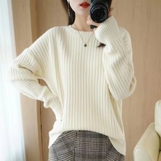 루스리더 여성용 라운드 꽈배기 가디건 부드러운 윌스보들라운드 니트 E495