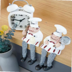 앉은 2종 덴마크 앉은인형 앉아있는인형 선반인형 인테리어인형 주방장 인형소품 선반장식품, 본상품