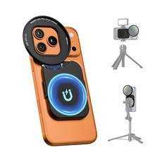 JJC 업그레이드 버전 마그넷 스마트폰 렌즈 필터 어댑터 MagSafe 호환 iPhone 17 16 15 14 Plus Pro Max 스마트폰 67mm 필터에 적용 렌즈 홀더 1/