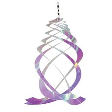 인 더 브리즈 9161 u2014 이리데센트 크리스탈 선캐처 윈드 의 야드 앤 가든 휴머니멀 애니멀 디펜스 u2026, 1 8 Striped Iri Tear Drop Curl