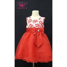 一生一世 歐根紗童服紅色 花童/演奏會/造型服/萬聖節/聖誕節