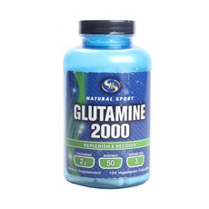 NATURAL SPORT 谷氨酰胺 2000 植物膠囊, 150顆, 1罐