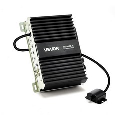 VEVOR 1200W RMS 클래스 D 모노블록 앰프 1/2/4옴 안정 원격 서브우퍼 레벨 Revell 조절 베이스 부스트 위상 시프트 기능 포함 차량용 모노, 400W