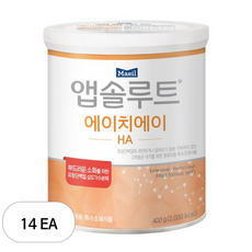 앱솔루트 에이치에이 분유, 400g, 14개