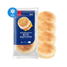 삼립 냉동 쫄깃한 잉글리쉬 머핀 240g (60gX4입) 머핀빵 버거번 브런치 식사빵, 1개