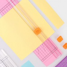 슬라이드형 A4커팅기 다꾸용품 종이재단기 종이트리머 net*031ON, 블루, 블루, 상세페이지 참조