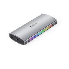 오리코 M2R2-G2 M.2 NVMe SSD RGB 외장하드케이스, 실버, 1개