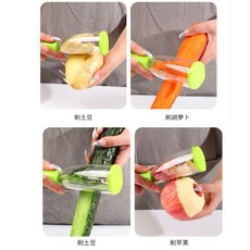 帶收納盒削皮器【U4】 刀片鋒利耐用 輕鬆削皮不費力, 1個