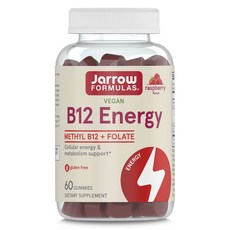 Jarrow FORMULAS 賈羅公式 甲基B12能量葉酸軟糖 覆盆子口味, 1個, 60顆
