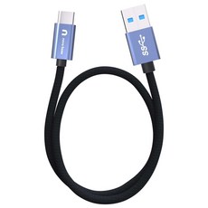 속도빠른 안드로이드오토 케이블 C타입 고속 충전 데이터 케이블 USB3.2 Gen2 A TO C, 블루10Gbps, 50cm, 1개