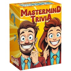 Mastermind Trivia 펀 보드 게임 | 성인 청소년 및 가족을 위한 트리비아 카드 게임 | 게임의 밤 파티 및 여행을 위한 재미있는 테이블 탑 퀴즈 게임 | 역사