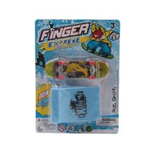 瀾錦書捨 迷你閤金手指滑板場地組閤套裝，兒童指尖滑板玩具，坡道場景道具, 1個, 手指滑板+滑板臺