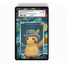 PTCG 寶可夢 PSA TAG CGC 擴散式卡磚 防UV紫外線鋼化玻璃合金框評級款 梵谷皮卡丘, 1個, PSA,銀色