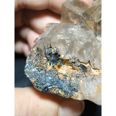 晶棋 水晶晶簇 赤鐵礦 礦物標本, 1個