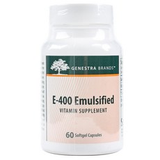 GENESTRA BRANDS 維生素E-400 Emersulfide軟膠囊, 60顆, 1罐