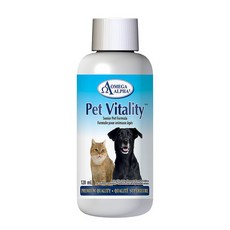 오메가알파 펫 바이탈리티 시니어 강아지 고양이 120ml 500ml 2개