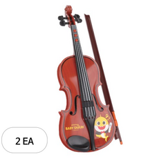 바니랜드 핑크퐁 아기상어 멜로디 바이올린 완구, 혼합색상, 2개