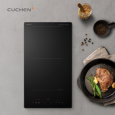 쿠첸 인덕션 2구 전기레인지 매립형 전기쿡탑 (타공268x500), 빌트인, CIR-BB23TOB1