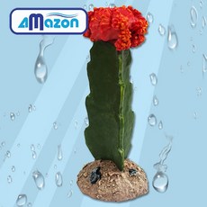 다팜아쿠아 아마존 SH8413 관상어 수조 레이아웃 장식 인조 수초 조화 선인장 (6x5.5x14.5cm)