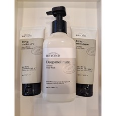 비욘드 딥모이스처 크리미 바디워시 500ml + 바디워시 150ml+바디로션 150ml 여행용 증정, 1세트