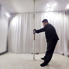 기둥형 안전바 ASH-211 환자 노인 장애인 안전손잡이 보조손잡이 무타공 천정형 침대 현관 계단 안전봉 이동 기립 지지대 편의시설 가드 복지용구 요양등급 실버용품, 1개, 노인장기요양등급 구입(본인부담금 15%)