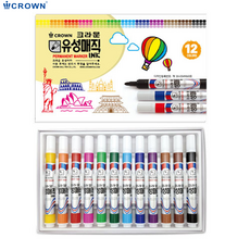 [크라운] 유성매직 12색 세트, 단품, 단품