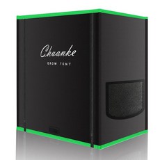 Chuanke 에어로가든 수경 재배 시스템용 소형 성장 텐트 실내 50.8 x 35.6 55.9cm(20 14 22인치) 높은 반사 마일라 누출 방지 빛 600D 옥스포드 원단, Black(Open-Bottom)