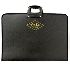 단아미 화구가방PP 아트백 3절 검정색 도화지고정 낱개, 1개