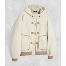 트릴리온 유니 플리스 더플 후드 코트 자켓 [아이보리] 276702