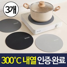 나우드 300도 내열 인덕션 보호매트, 1세트, 블랙