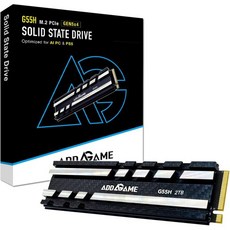 Addlink S85 1TB M.2 PCIe NVMe Gen4 메모리 확장 SSD 최대 6000MB/s 속도 HMB 기술 적용 노트북 게임 및 콘텐츠 제작용 내장형 솔리, G55H Gen5x4 Heatsink