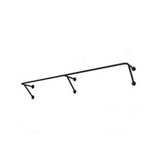 스테인리스 파이프행거 벽설치 지지대 철제 벽으로부터, 블랙 지지대 1.6m 28cm