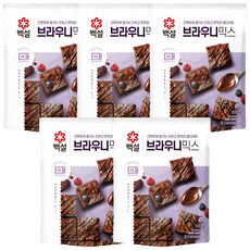 백설 브라우니믹스, 320g, 5개