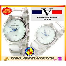 Valentino Coupeau 巴黎 高精密陶瓷切割玻璃款 女仕腕錶 天美鐘錶店家直營