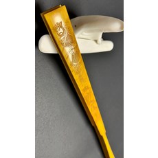 雕刻摺扇 天王作品, 如圖所示, 1個